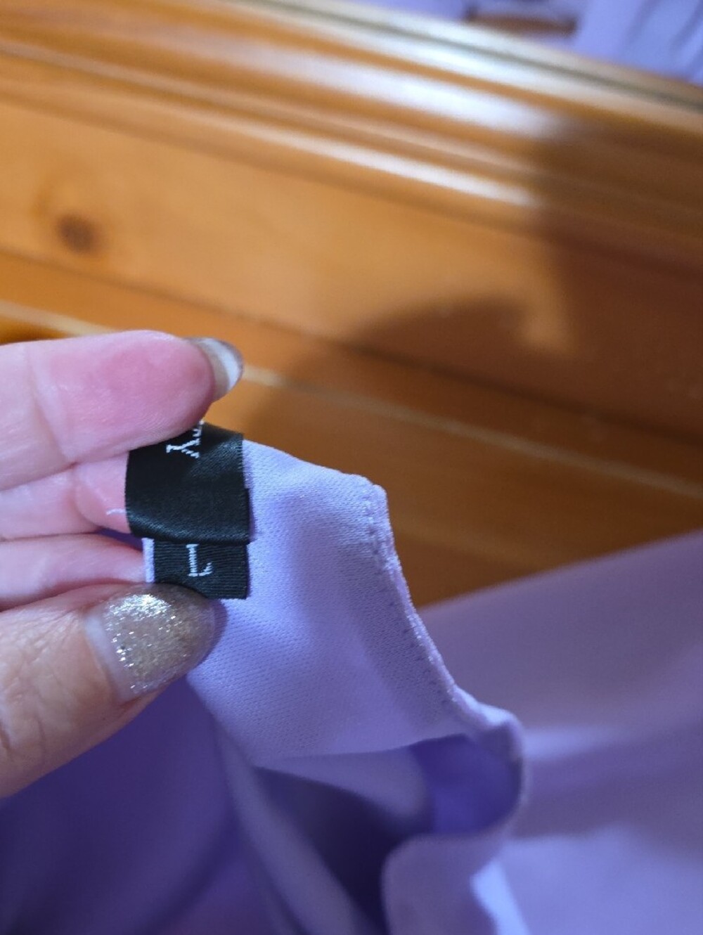 Lavender V-Neck Pleated Maxi Dress - Picture 9 of 9